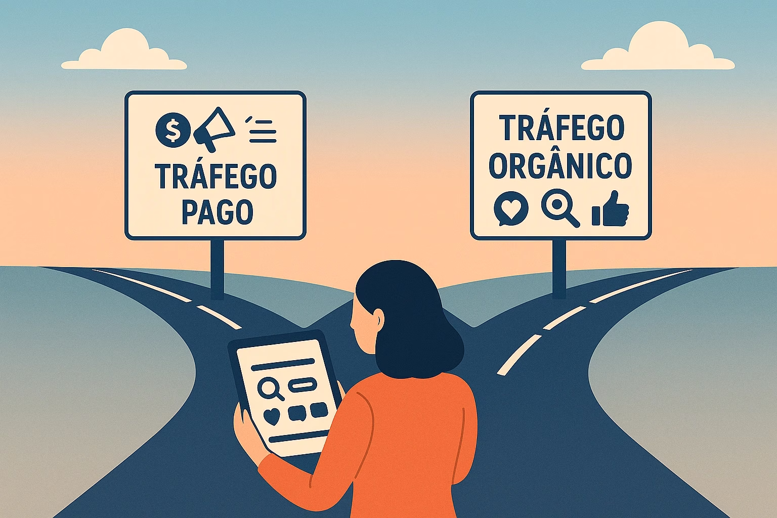 Aprenda a diferença entre Tráfego Pago vs Orgânico e descubras estratégias práticas para te ajudar a escolher a melhor rota para o seu negócio.